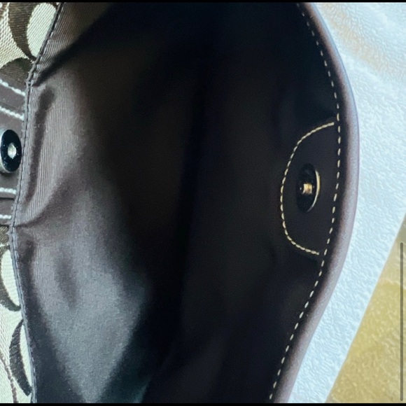 Brown and Tan Coach Bag - Picture 6 of 8